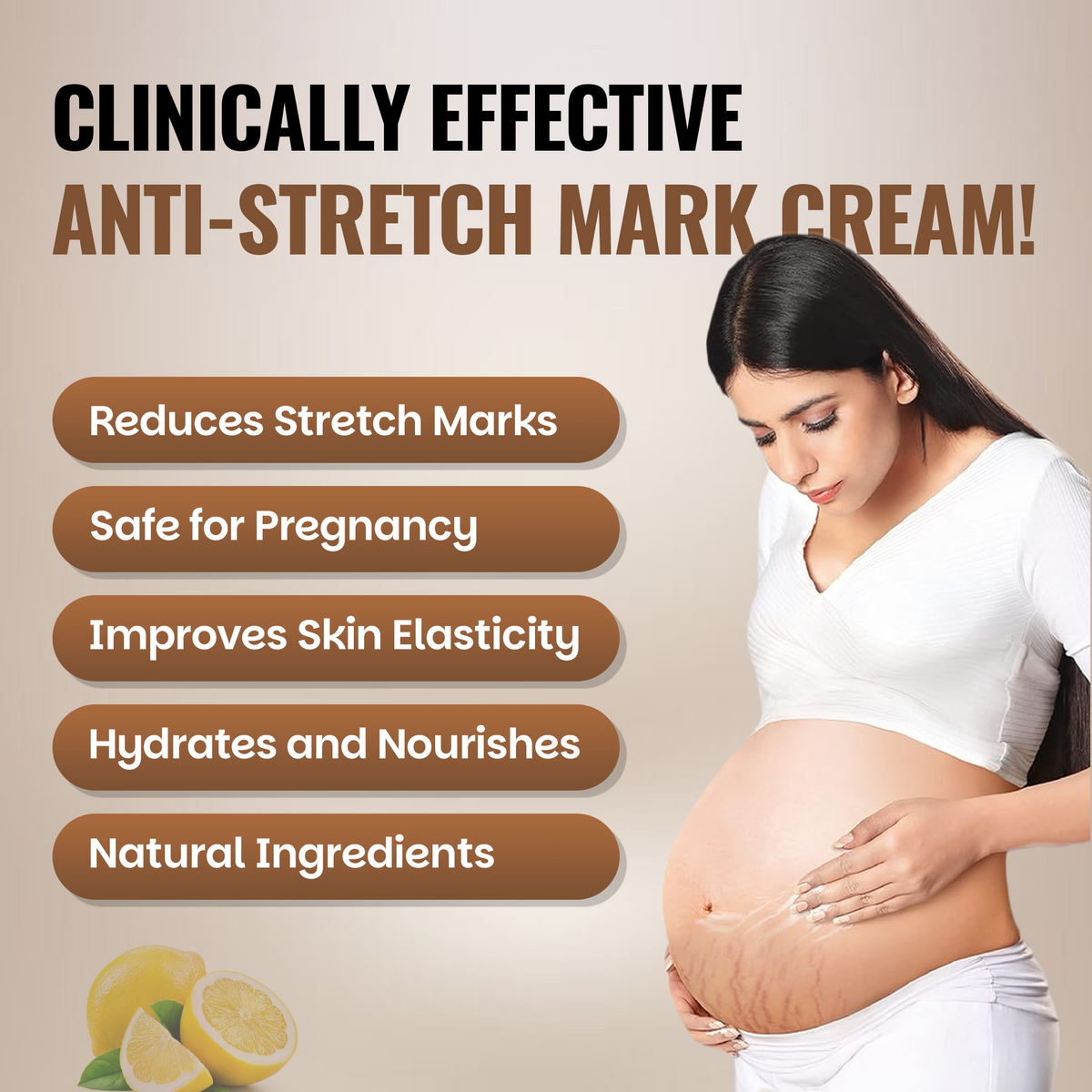 B-Clear Stretch Mark Cream | Gentle Daily Formula